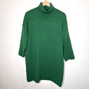 Pomander Place Tuckernuck Sweater Dress M Kelly Green Vivianne Turtleneck Mini